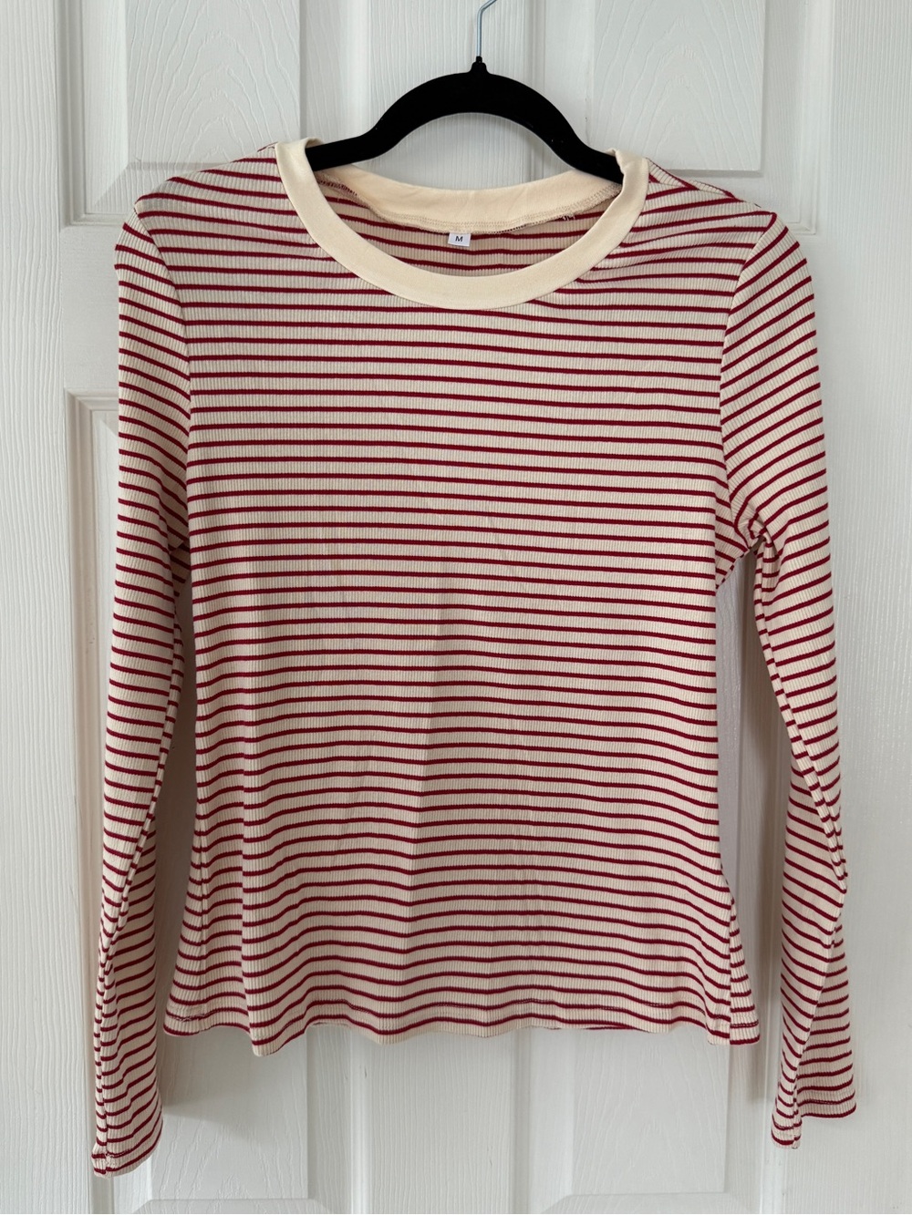 Red Striped Longsleeve Top